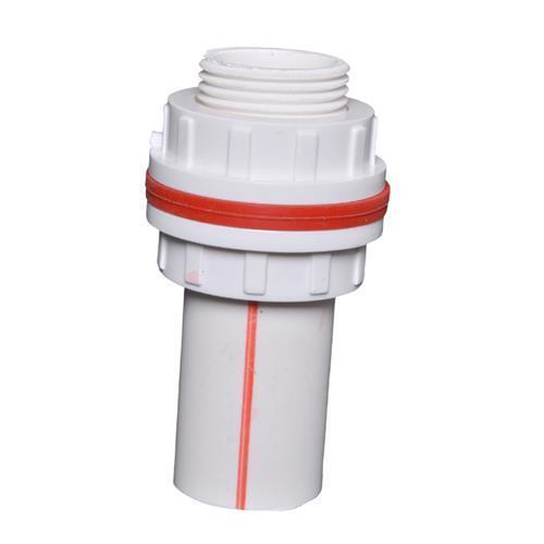 Round White Plastic Threaded Tank Nipple