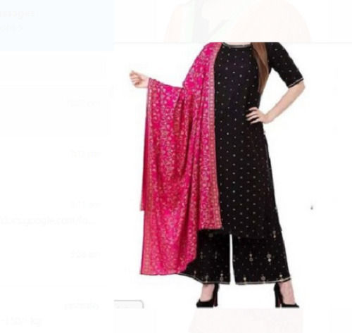 Pink Cotton Printed Length 2 Meter Classic Design Ladies Dupatta For Women