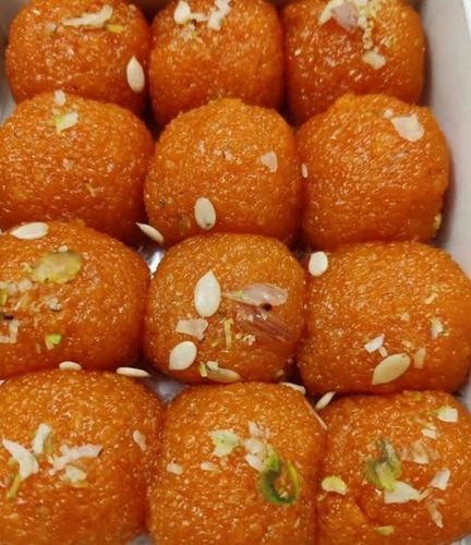 Delicious Mouthwatering Tasty Smooth And Spongy Soft Home Made Motichoor Laddu 