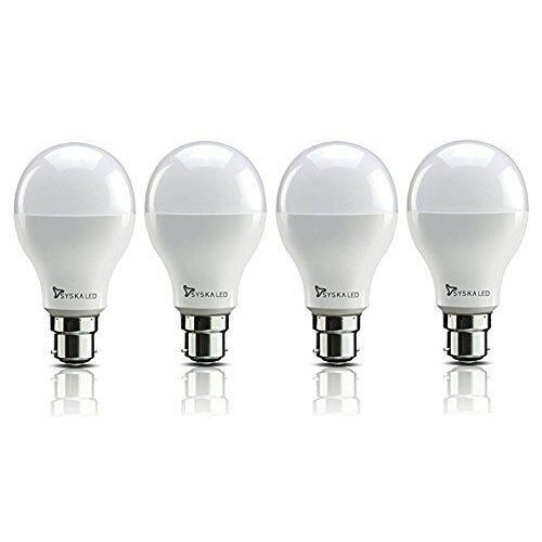 Energy Saving No Mercury Spans White Syska 9W Led Bulb For Home And Outdoor Body Material: Aluminum