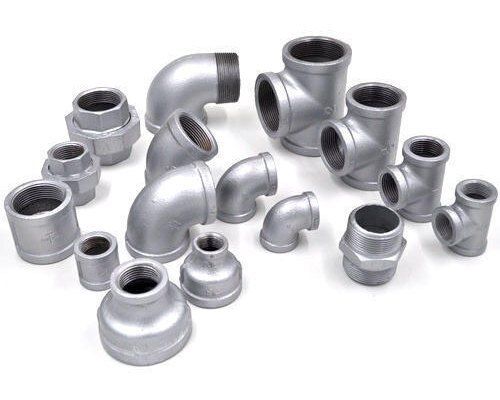 Silver Leak Proof Non Rusted Metal Pipe Fittings For Industrial Use