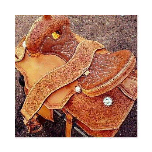 Leather Brown Designer English Jumping Saddles