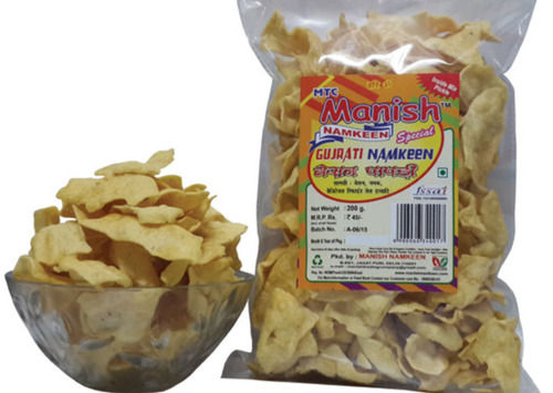 Manish Special Gujrati Namkeen Besan Plain Papad For Tea Time Snacks, 200 Gram  Best Before: 6 Months