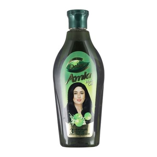 Pack Of 250 Ml Herbal And Natural Dark Green Dabur Amla Hair Oil 