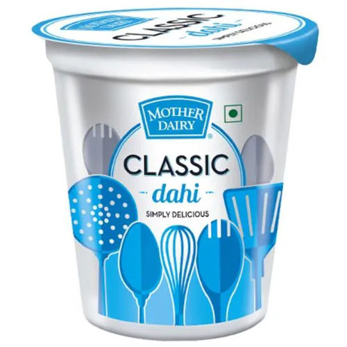 Pack Of 400 Gram 5% Fat Content Fresh Mother Dairy Dahi With No Additives And Preservatives