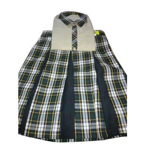 Shirt With Skirt School Uniform Set - Cotton Multiple Sizes Green | Breathable Washable Short Sleeves Shrink Resistant Unisex Design