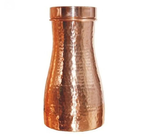 Stylish and Attractive Bedroom Copper Bottle Jar with Pure Copper with Capacity 1 Liter (1000 ml)