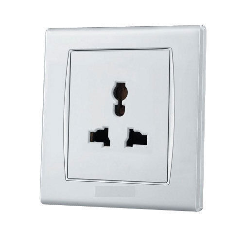 Wall Mounted Plastic Material 240 Voltage Single Electric Socket