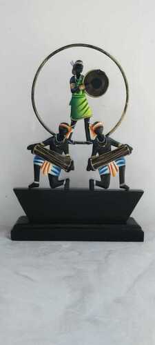 12 Inches Height 350 Gram Multicolor Paint Coated Decoration Wrought Iron Crafts  Design: Handicraft