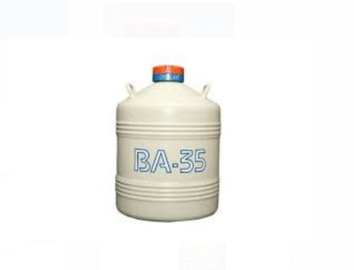 Ba-35 Capacity 33 Liter Open Top White Aluminium Alloy Liquid Nitrogen Container Application: Industrial