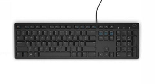 5 Inch Size Abs Plastic Body Qwerty Layout 400 Gram Dell Wired Black Usb Keyboard