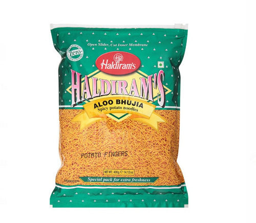 Crunchy Salty And Spicy Taste 5% Fat Ready To Eat Haldiram Aloo Bhujia Namkeen 