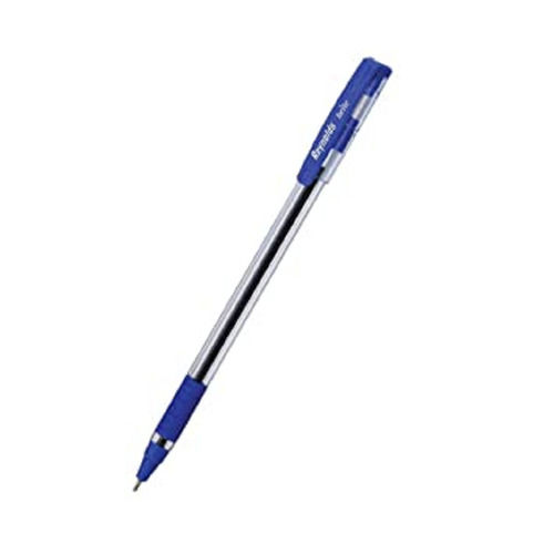 रबर ग्रिप के साथ लाइट वेट रिफिल करने योग्य ब्लू बॉल पेन 