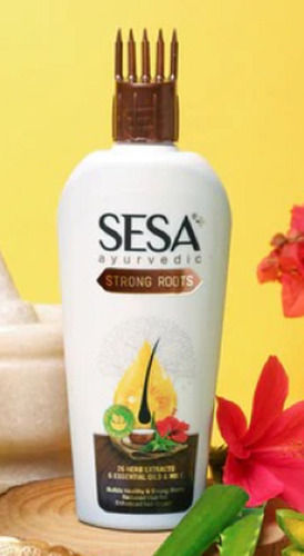 For Reduce Hair Fall, Pack Of 150Ml Sesa Ayurvedic Strong Roots Hair Oil Gender: Female