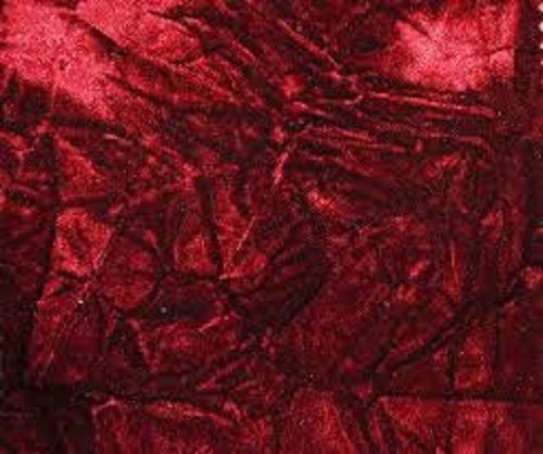 Red Tear Resistant Soft Smooth Skin Friendly Plain Velvet Curtain Fabric