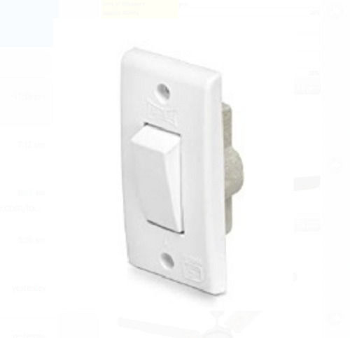 White Polycarbonate Related Voltage 240 Power 2 Amp Electrical Switches  Mechanical Life: 1 Years