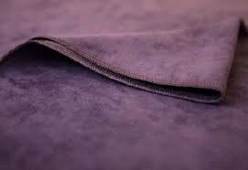 Purple Wrinkle Resistant Woven Plain Cotton Velvet Curtain Fabric