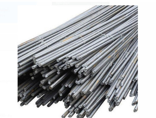 112 Meter Length Round Shaped Highly Durable 8 Mm Thick Mild Steel Grey Tmt Bar