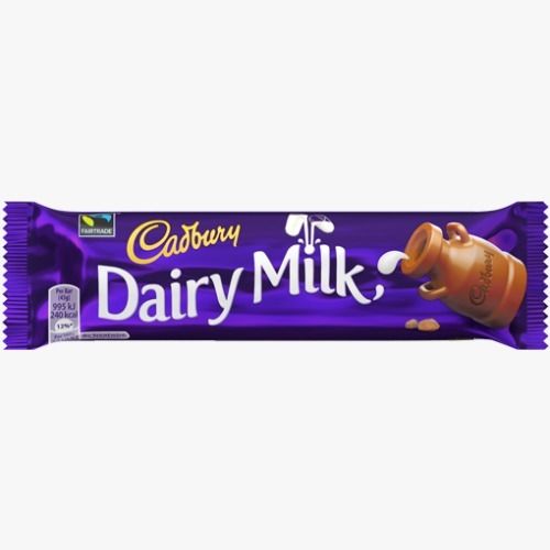 25 Gram Rectangular Shape Sweet Taste Brown Cadbury Dairy Milk Chocolate
