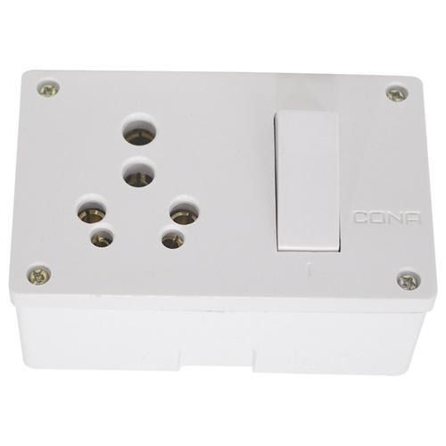 2Mm Thickness Rectangular Shape Plastic Material White Electrical Socket Switch Box Thickness: 2 Millimeter (Mm)