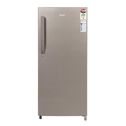 Silver 4 Star Grayspill Resistant Toughened Glass Hed-20Fds 195 Ltr Haier Single Door Refrigerator