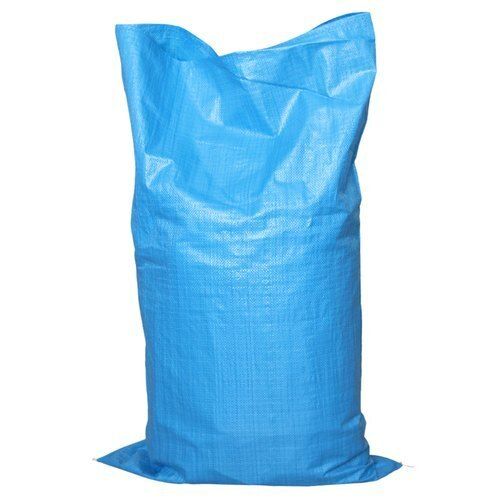 Packaging Durable And Long-Lasting Usable Plain Blue Polypropylene Woven Bag