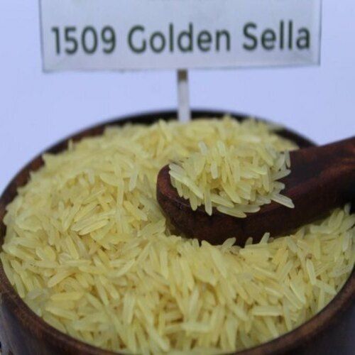 High Calorific Value 8.1 Mm Length Long-Grain Golden Sella Basmati Rice