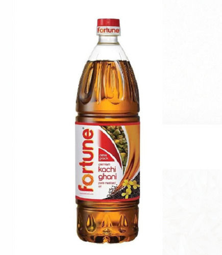 Pack Of 1 Liter Pure And Fresh Fortune Kachi Ghani Mustard Oil 