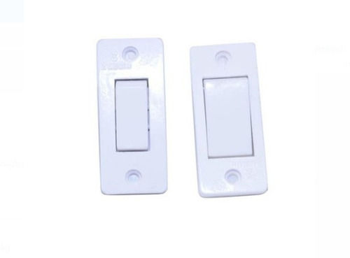 White Plastic Voltage 240 Power 2 Amp Electrical Switch Pack Of 2 Pcs  Mechanical Life: 1 Years