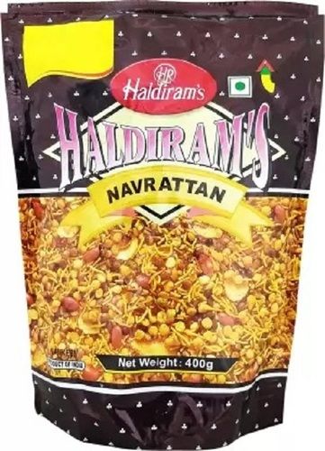 Pack Of 400Gram 6 Months Shelf Life Crispy And Tasty Haldiram Navratan Namkeen  Carbohydrate: 14 Percentage ( % )