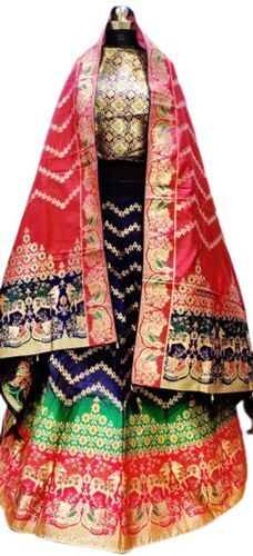 Multi Color Printed Ladies Fancy Designer Indian Lehenga