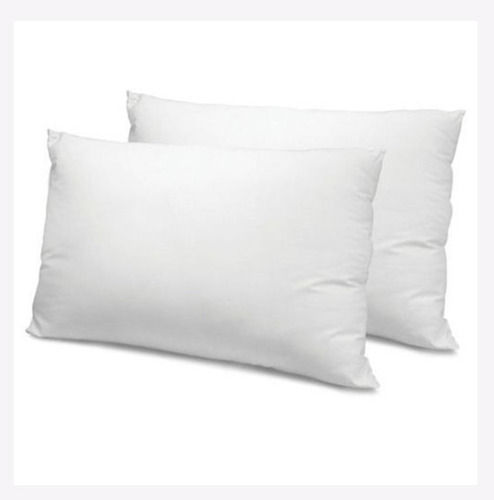 Rectangular Shaped Pure Cotton White Color 18 X 28 Inch Size Hotel Pillow