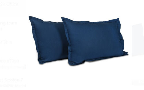 Rectangular Shape Blue Color 26 Inches Size Polyester Material Bed Pillows  Pillow Filling: Cotton