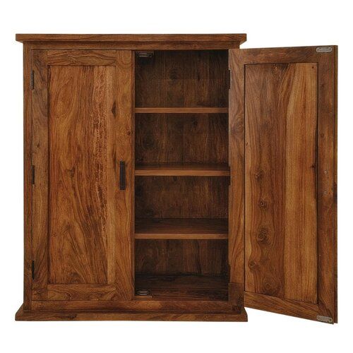 Solid Wood Main Material Polishing Finish Wooden Cupboard