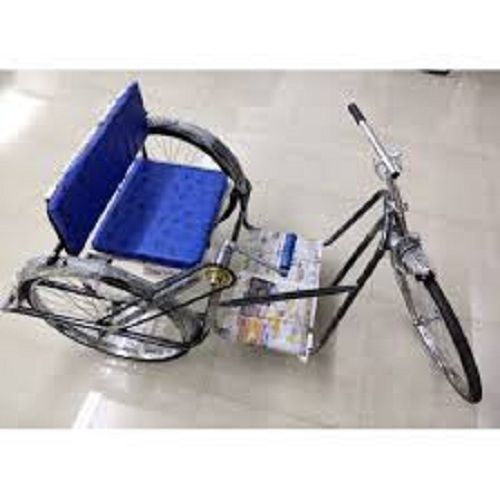 Strong Durable Easy To Use Comfortable Blue And Black Color Handicapped Tricycle