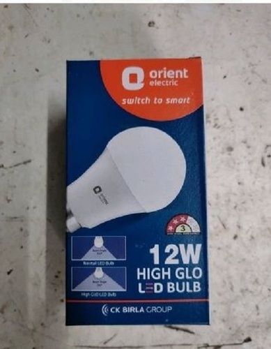 12 Watt Power 50 Hz Frequency Dome Shape Cool Daylight Orient Led Bulb