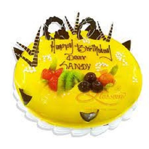 Healthy Flavor, Delicious And Made With Natural Ingredients Tasty Mango Flavor Birthday Cake 