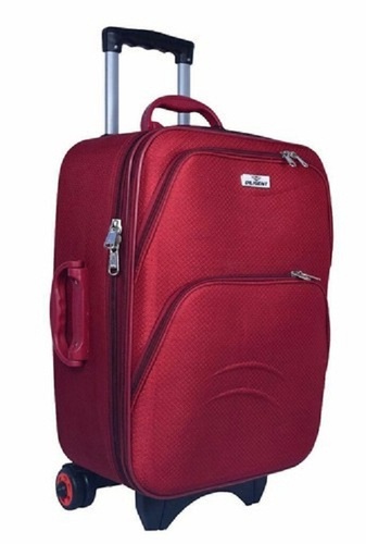 Maroon Luggage Trolley Bag - 22.5 x 9 Inches, 40-50L Capacity | Travel-Friendly Design, Portable and Durable