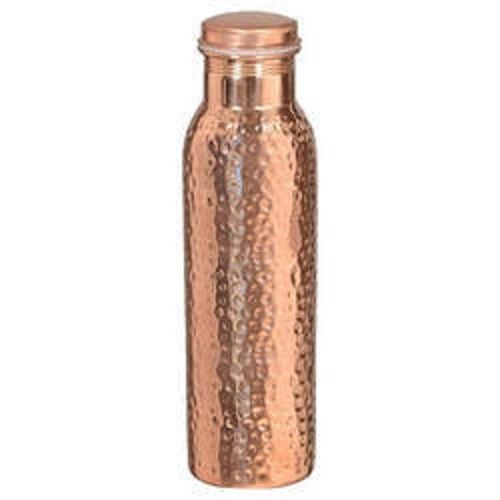 Matte Surface Round Shape Design Crack Resistant Copper Water Bottle