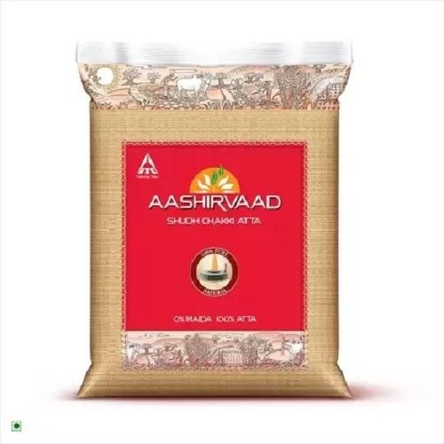 5 Kilogram Packaging Size 100% Pure And Natural Gluten Free Aashirvaad Sudh Chakki Atta  Carbohydrate: 6 Percentage ( % )