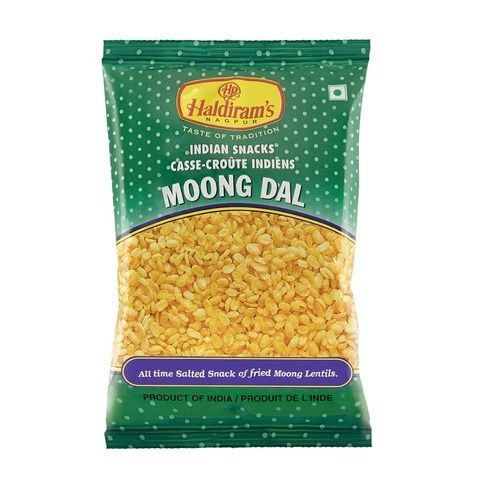 Packaging Size 25 Gram Salty Taste Haldiram Moong Dal Namkeen 