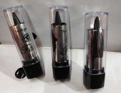 Safe To Use Pencil Shape Long Lasting Glitter Effect Dark Black Eye Kajal 