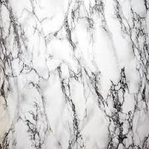 White Weather Resistance Ruggedly Constructed Polished Finish Floor Marble Stone at Best Price