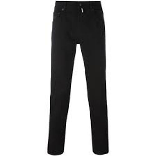 100% Cotton Plain Blended Stylish And Slim Fit Black Colour Jeans Pants