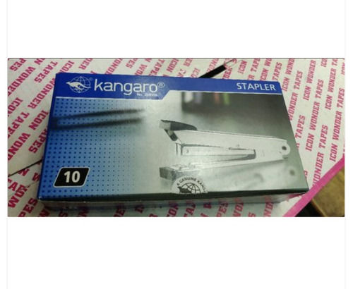 3 Inch Size Stainless Steel And Plastic Rectangular Shaped Kangaro Stapler