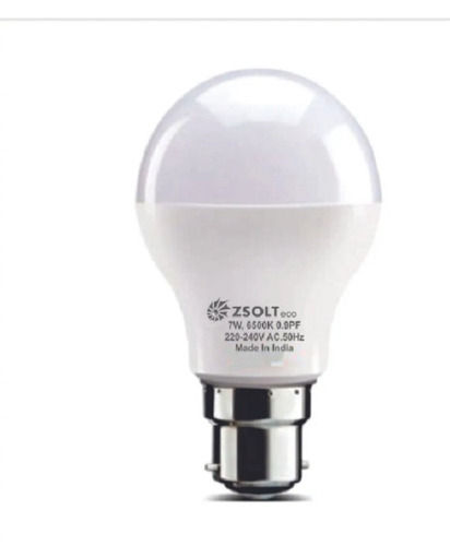 6 Watt 2700 Kelvin Color Temperature Round Shaped White Color Led Bulbs  Body Material: Aluminum