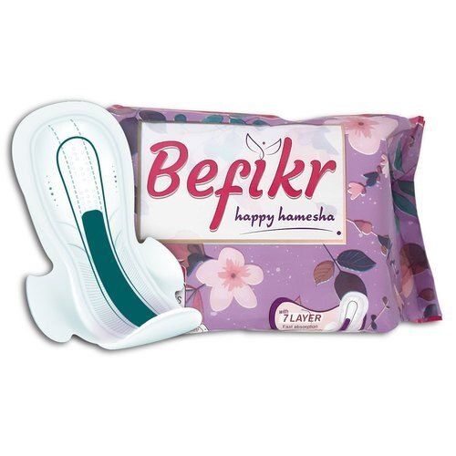 7 Layer Fast Absorption White Cotton Fabric Befikr Sanitary Pad