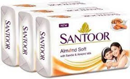 For Smooth And Soft Moisturising Skin Santoor Sandal And Almond Milk Soap