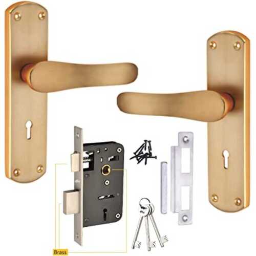 Polished Heavy Duty Door Handle Lock For Bedroom, Living Room And Main Door