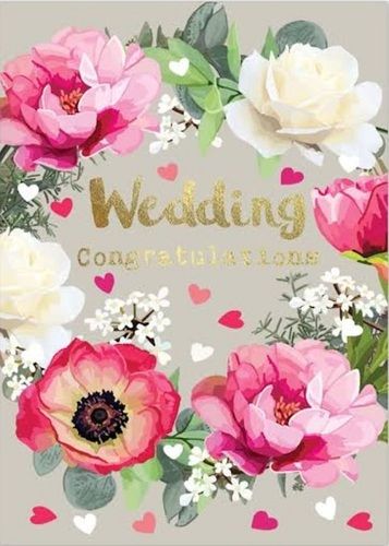 Pink And White Wedding Card Printing Services